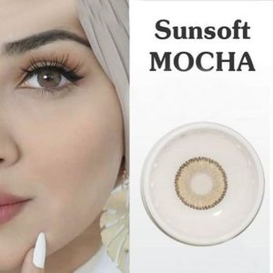 Sunsoft Mocha contact lens – warm brown mocha eye shade