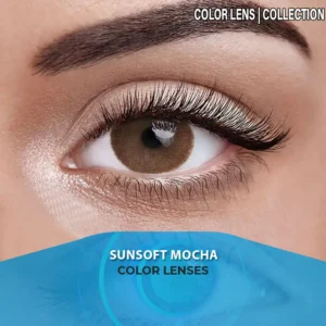 Sunsoft Mocha contact lens – warm brown mocha eye shade