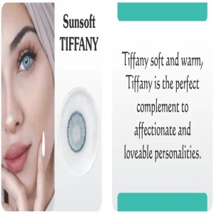 Sunsoft Tiffany contact lens – soft blue-green natural eye lenses