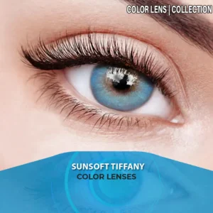 Sunsoft Tiffany contact lens – soft blue-green natural eye lenses