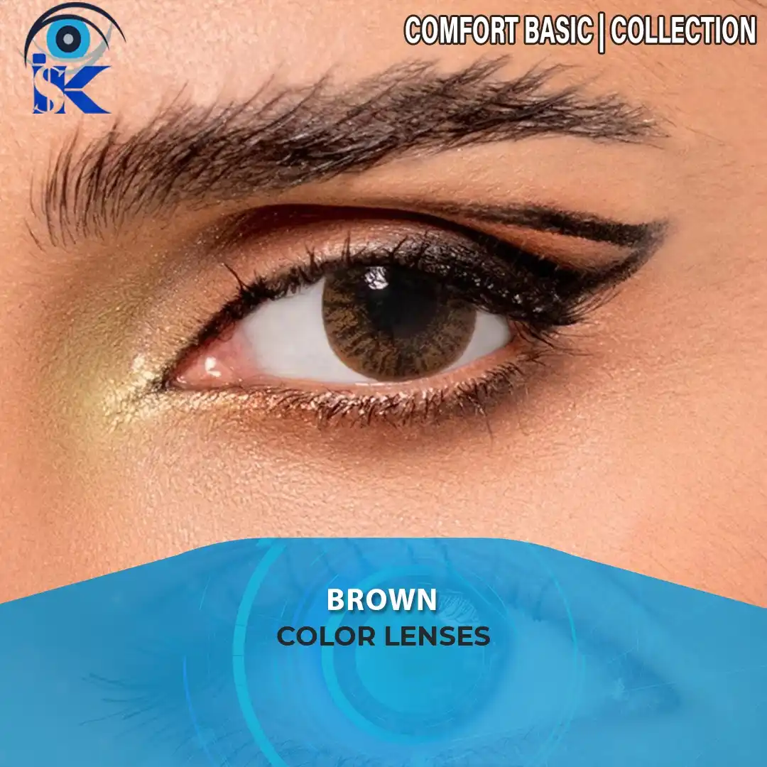 Comfort Brown contact lenses in Pakistan – Premium natural brown shade – ISK Lenses
