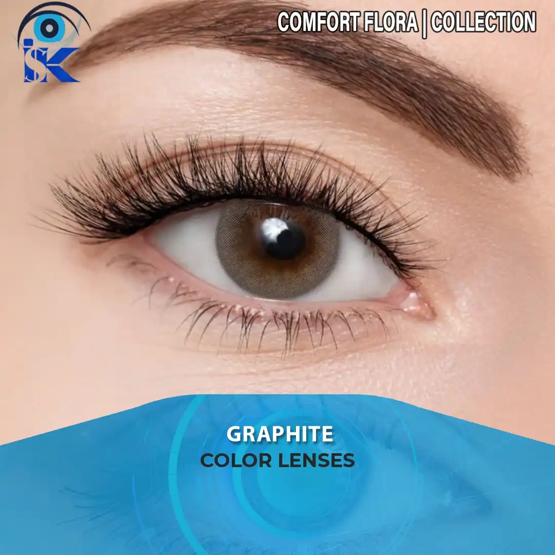 Graphite gray contact lenses in Pakistan – smoky gray shade – ISK Lenses
