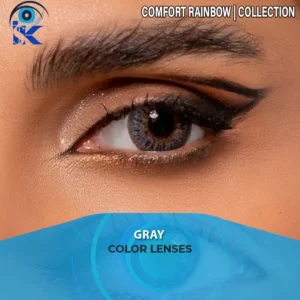 Comfort Rainbow Gray contact lenses in Pakistan – premium multi tone gray – ISK Lenses