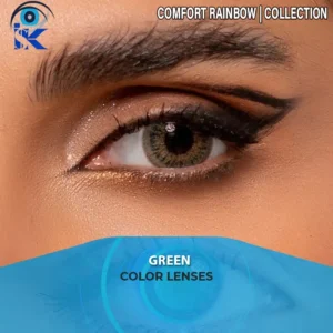 Comfort Rainbow Green contact lenses in Pakistan – premium multi tone green – ISK Lenses