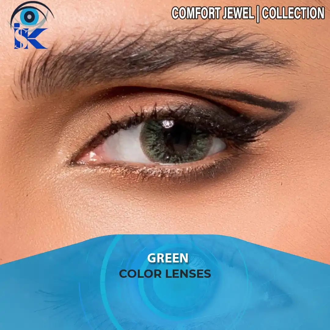 Jewel Green contact lenses in Pakistan – fresh jewel green shade – ISK Lenses