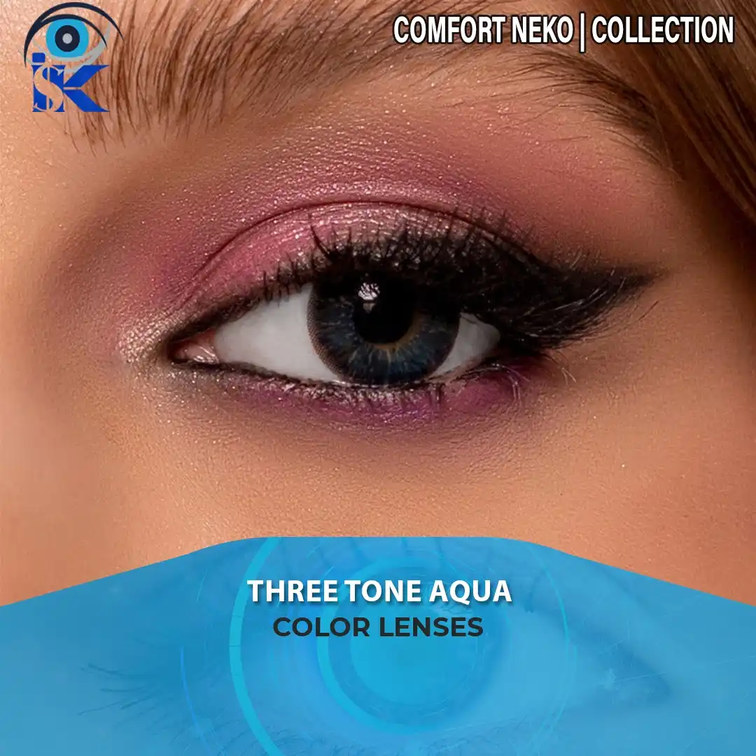 Comfort Aqua contact lenses in Pakistan – Premium aqua shade – ISK Lenses