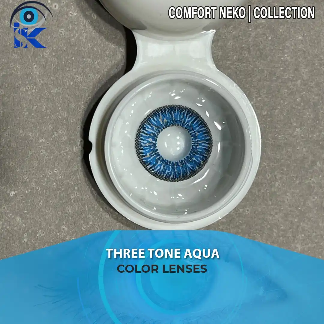 Comfort Aqua contact lenses in Pakistan – Premium aqua shade – ISK Lenses