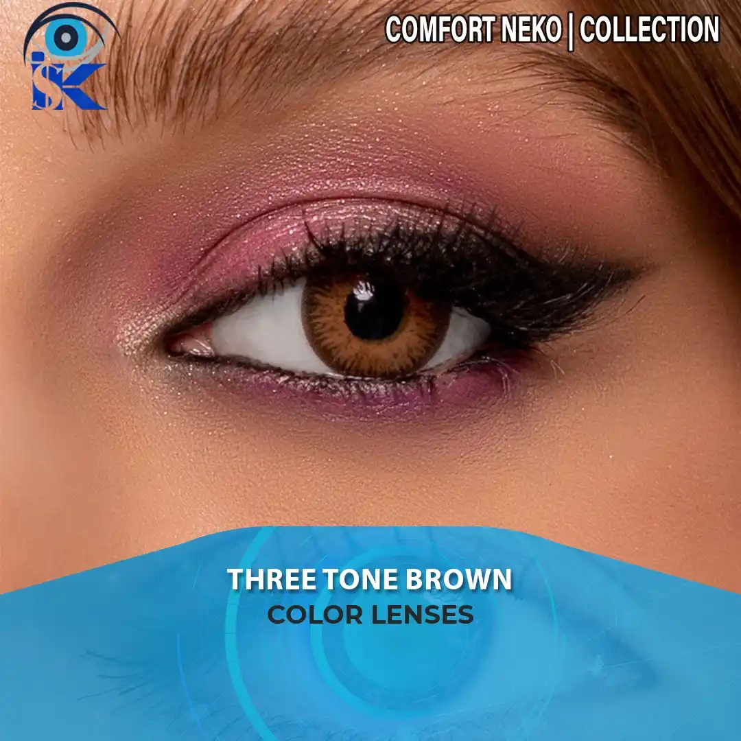 Comfort Brown contact lenses in Pakistan – Premium natural brown shade – ISK Lenses