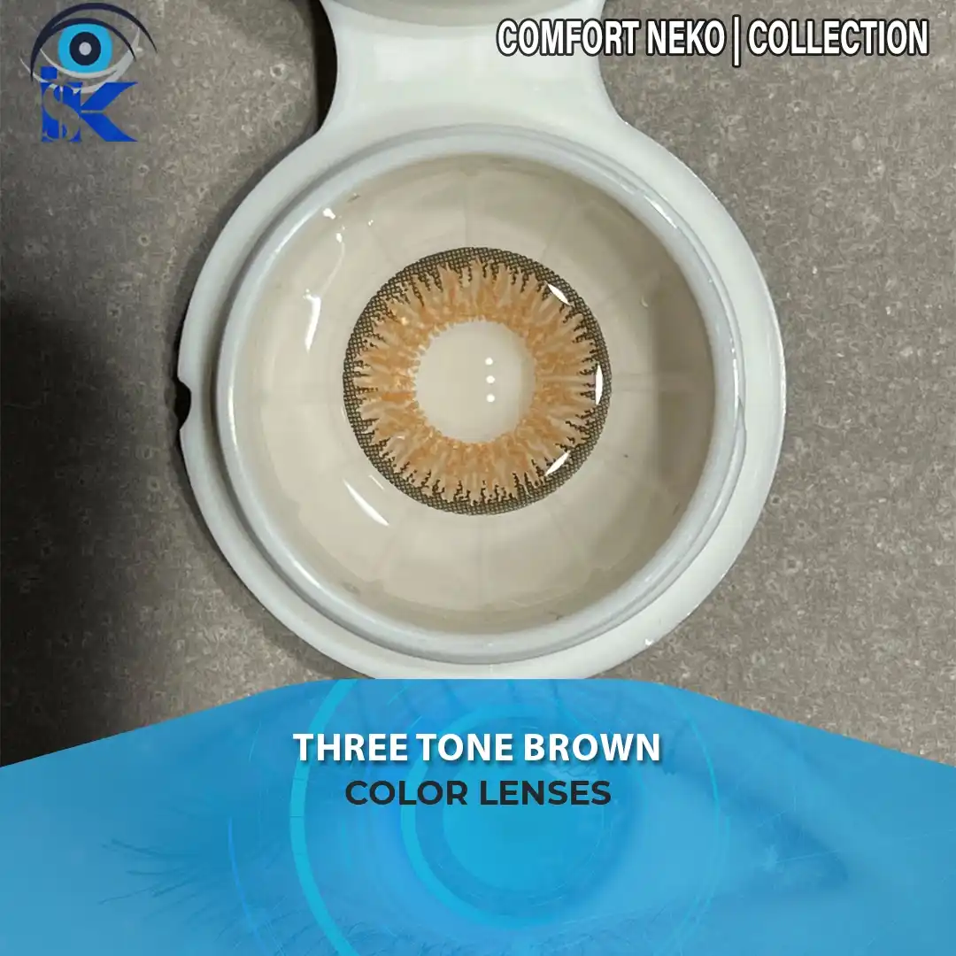 Comfort Brown contact lenses in Pakistan – Premium natural brown shade – ISK Lenses