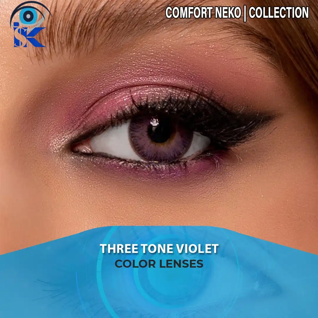 Comfort Neko Violet contact lenses in Pakistan – Premium neko violet shade – ISK Lenses