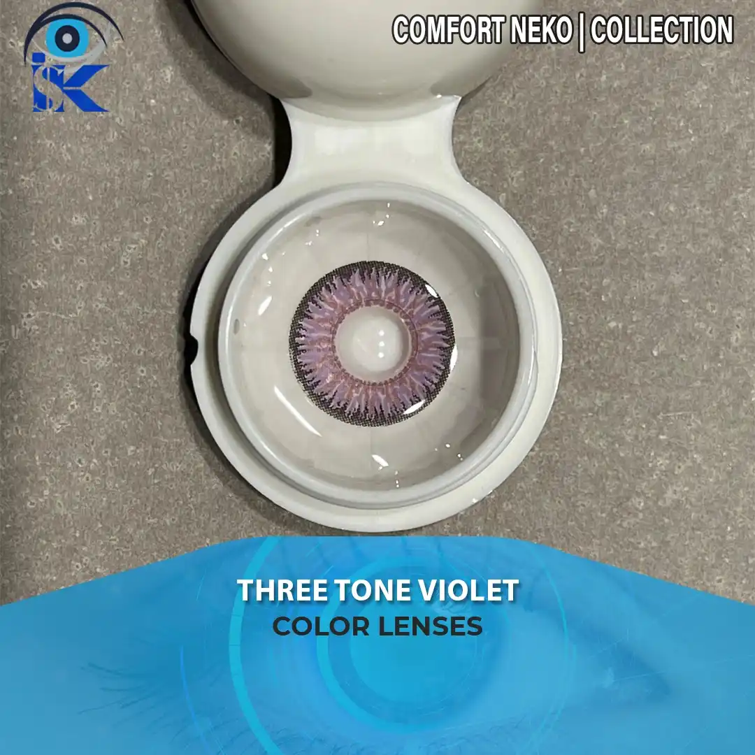 Comfort Neko Violet contact lenses in Pakistan – Premium neko violet shade – ISK Lenses
