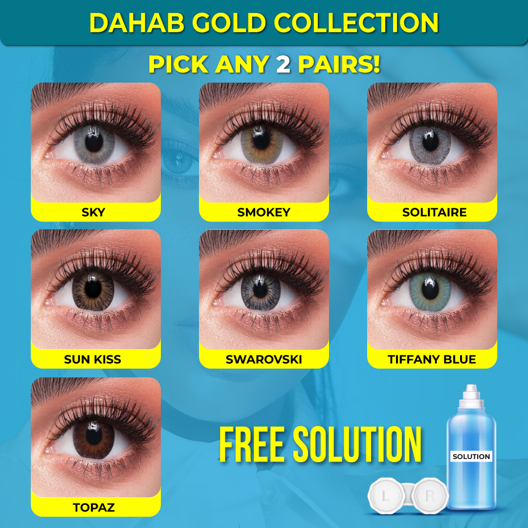 Dahab Gold 2 Pairs Lens Deal in Pakistan – ISK Lenses