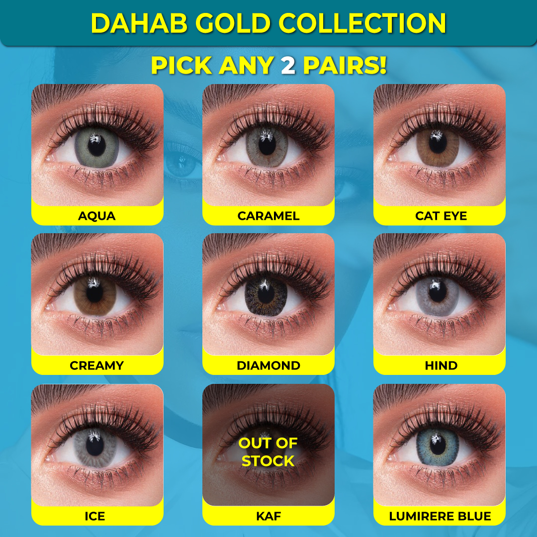Dahab Gold 2 Pairs Deal Lens in Pakistan – ISK Lenses