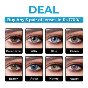 Buy Any 3 pairs of lenses in 1700 3 Tone in Pakistan – ISK Lenses