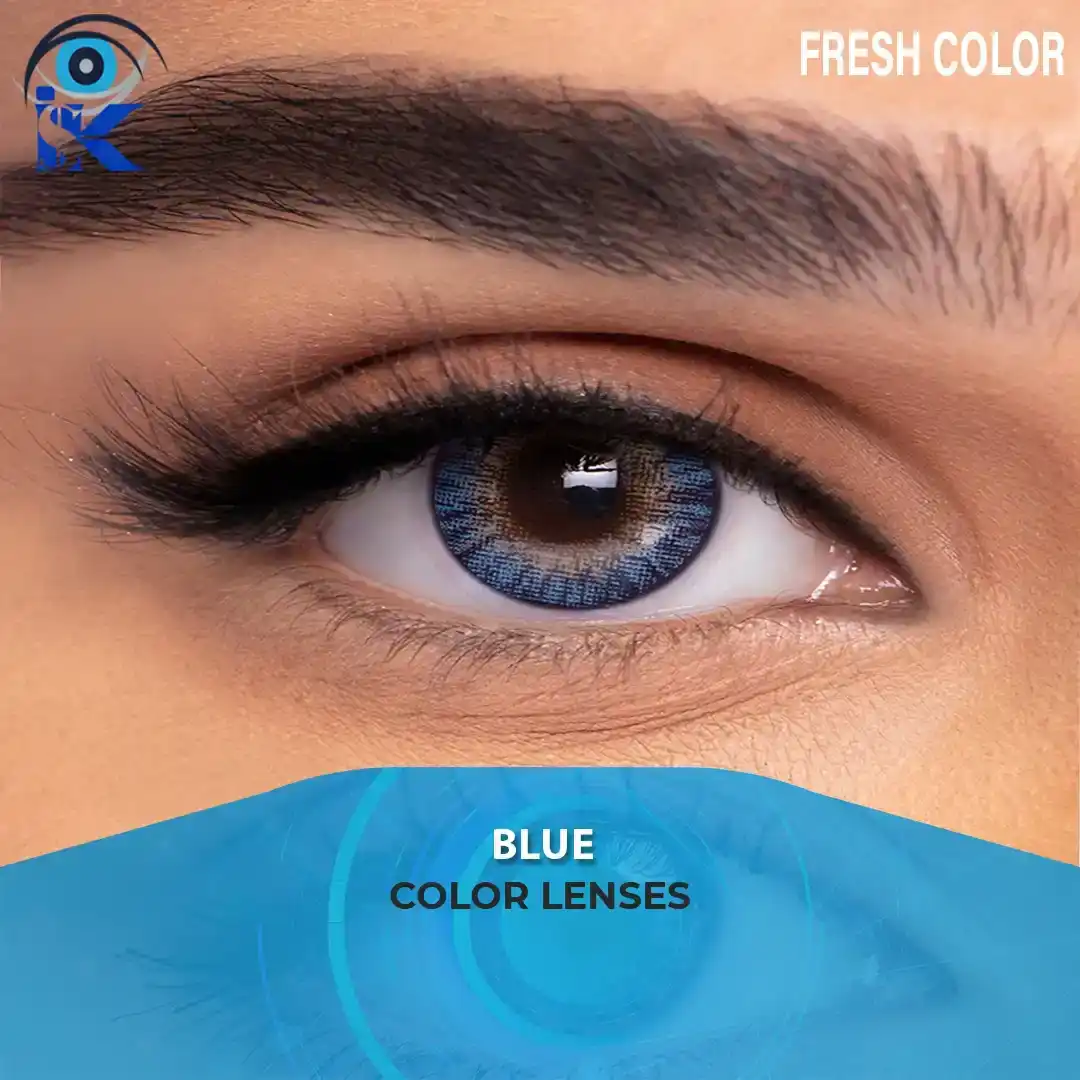 Fresh Color Blue Contact Lenses in Pakistan – Natural Blue Eyes Look by ISK Lenses