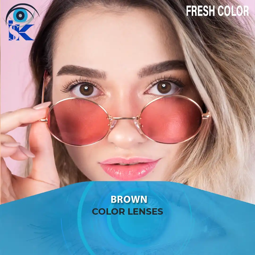 Fresh Color Brown Contact Lenses in Pakistan – Natural Brown Eye Look by ISK Lenses