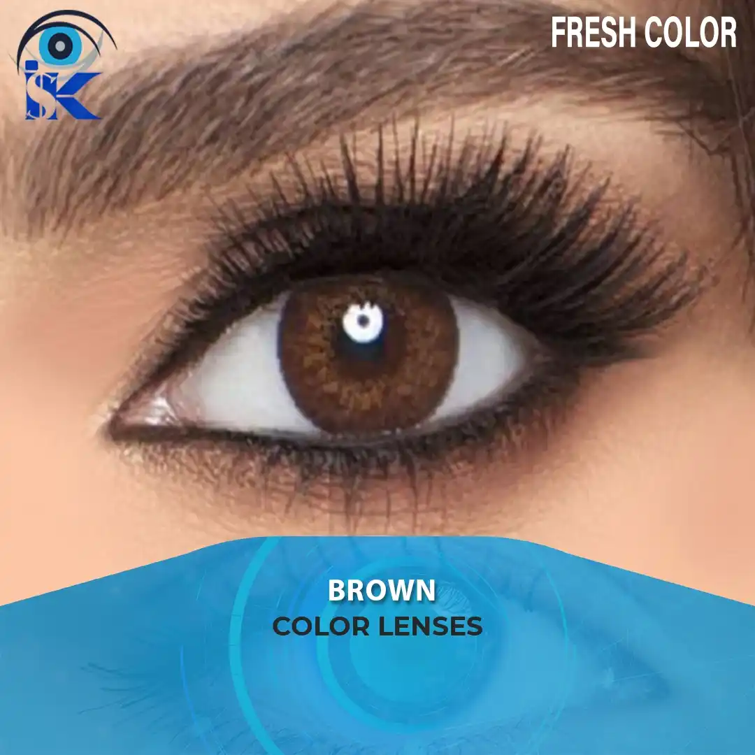 Fresh Color Brown Contact Lenses in Pakistan – Natural Brown Eye Look by ISK Lenses