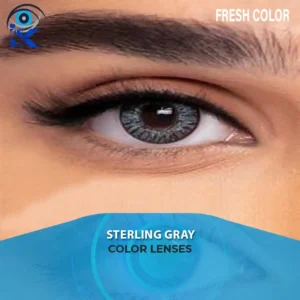 Fresh Color Sterling Gray Contact Lenses in Pakistan – Natural Silver Gray Eye Look by ISK Lenses