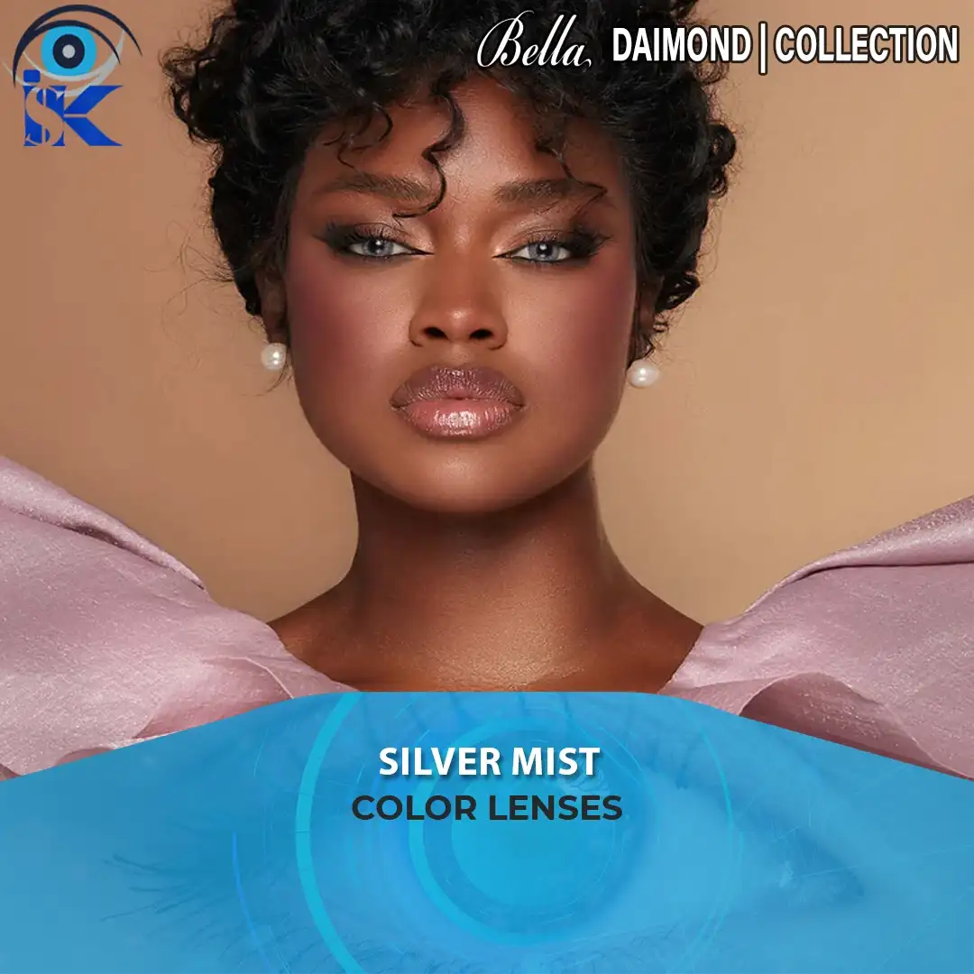Bella Diamond Silver Mist Contact Lenses in Pakistan – Elegant Gray Shade by ISK Lenses